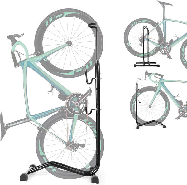 red cycling products storage stand fahrradständer schwarz Daolar 3 in 1 Bicycle Stand, Horizontal and Vertical Mounting, Height-Adjustable Maintenance Bike Stand for Mountain MTB Road Bicycles Indoor Garage