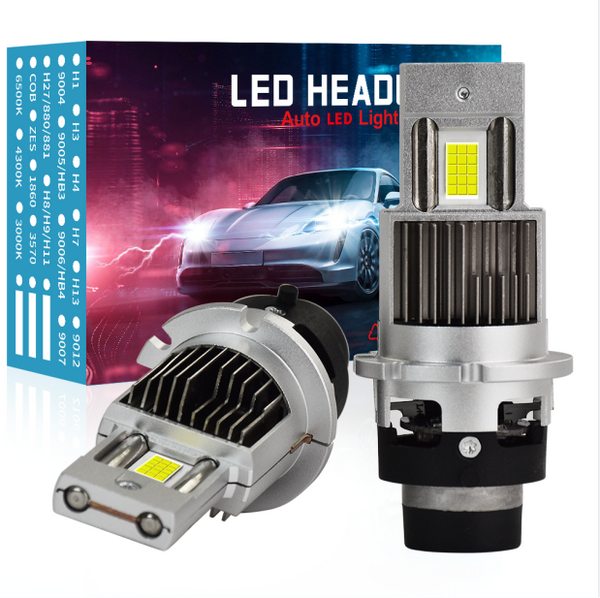 Daolar D2S/D4S LED Bulbs -6500K 35W High Low Beam Xenon LED Replacement Lights - Pack of 2