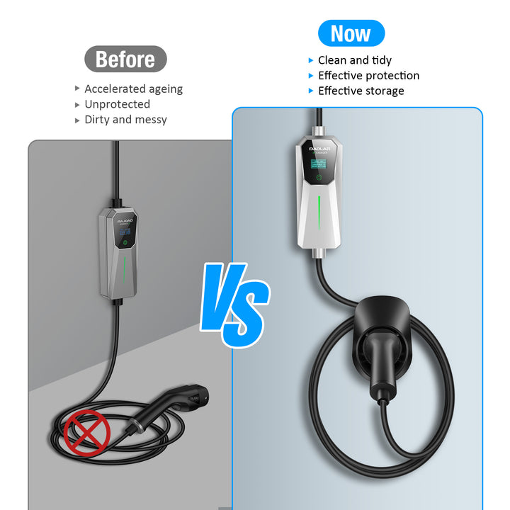 7kw Ac Ev Charger Wall Mounted Home Charging Station Type 2 Plug Ocpp1