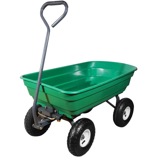 Daolar tiltable Garden Cart Camping Beach Wagon with 180° Rotating Handle and 25cm No-Flat Tires