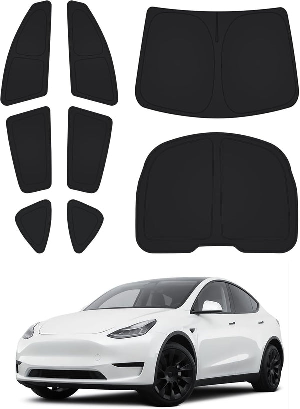 Parasole per parabrezza Daolar per Tesla Model Y, kit di copertura per finestra posteriore per finestra, visiera per sole, copertura per la privacy da campeggio, mantenere il veicolo fresco